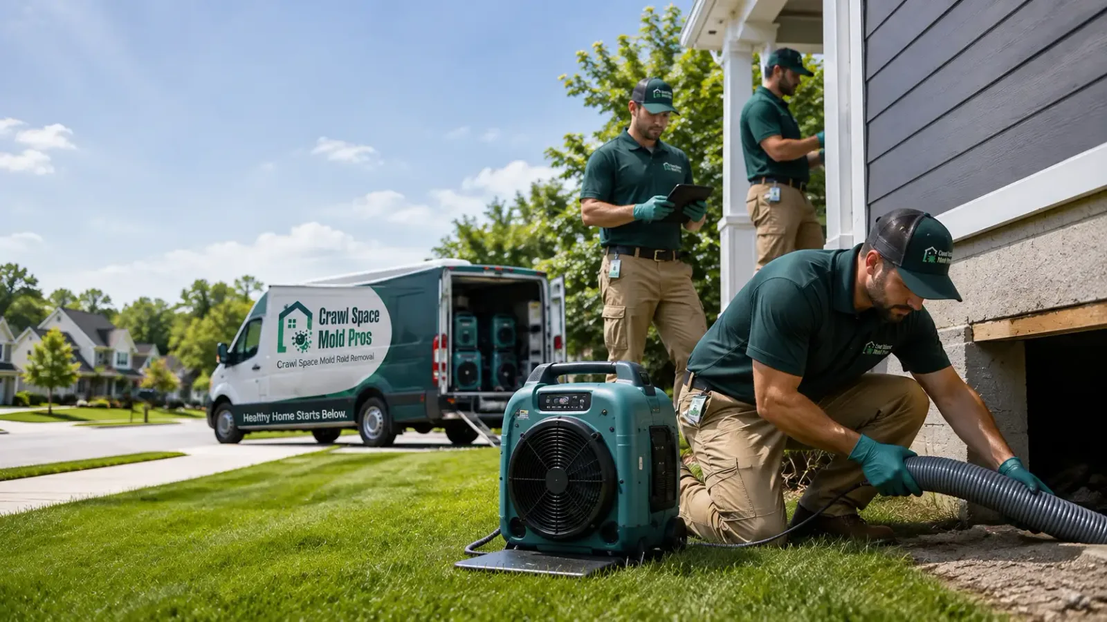 Crawl Space Mold Removal in Grapeview, WA